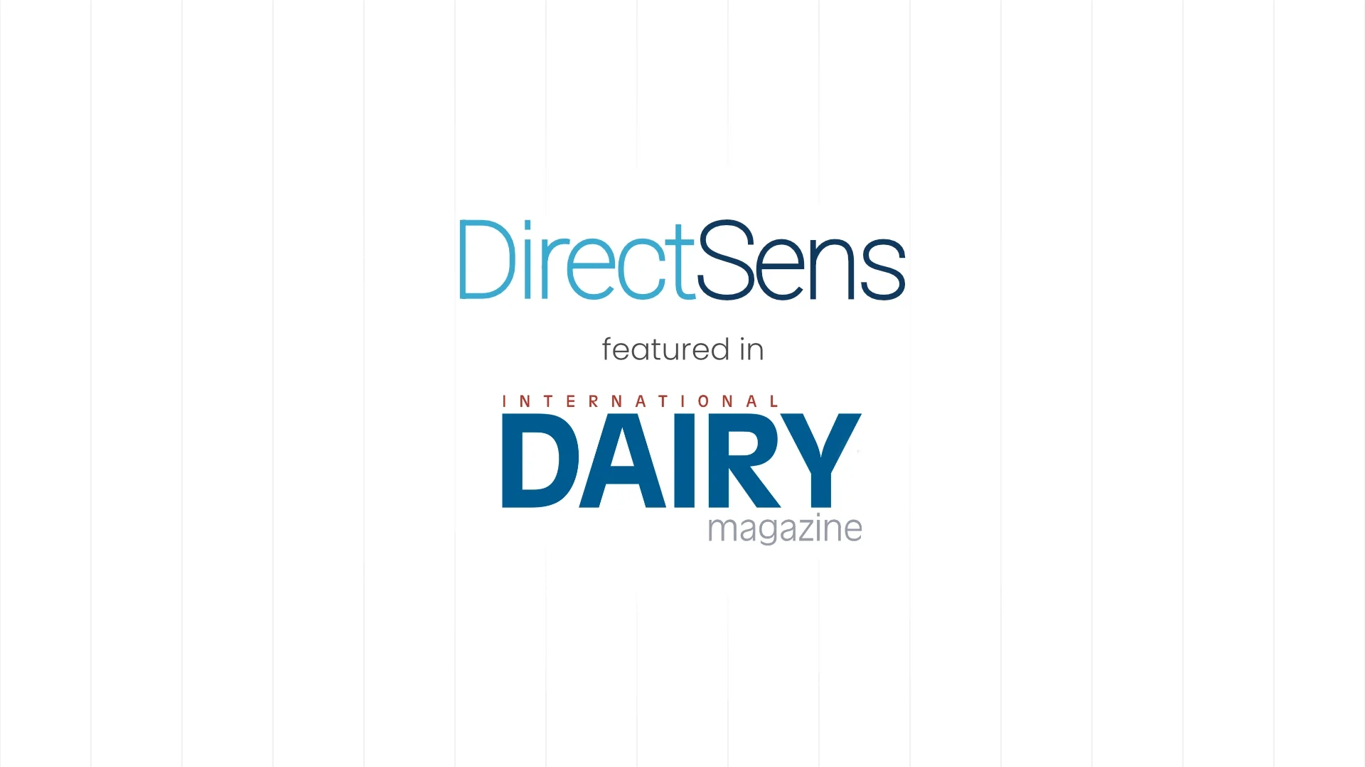 DirectSens featured in International Dairy Magazine!